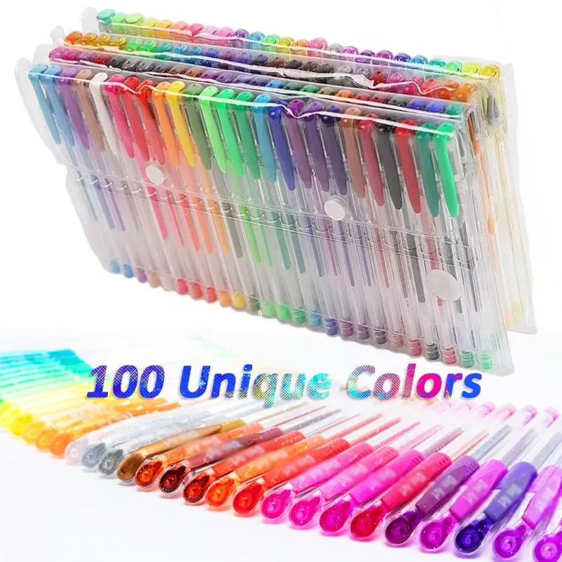 5-100pcs Gel Pen Set 100 Colors Pen Set for Making Cards, Ad