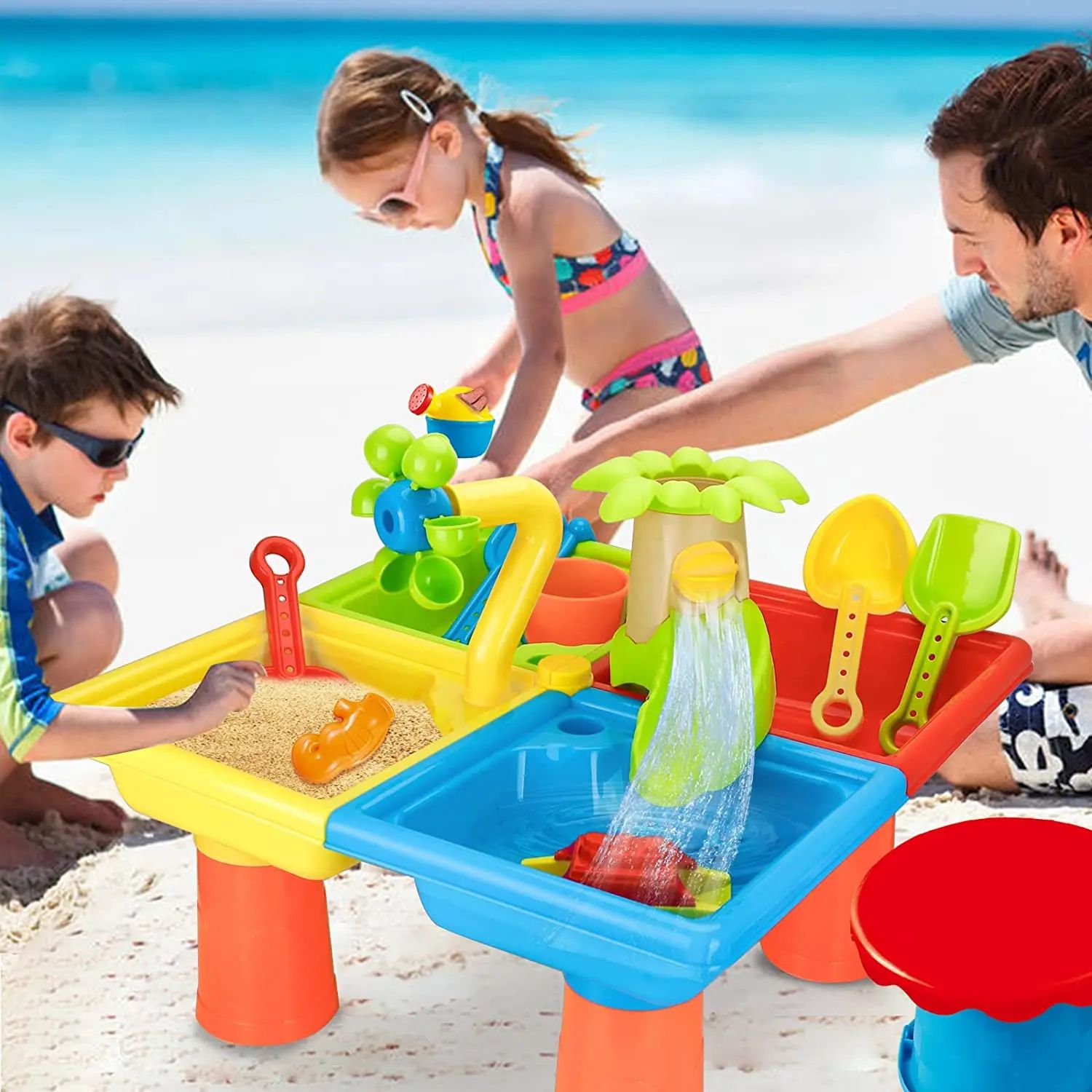 Beach Table Sand Play Toys Children Outdoor Games Baby Water