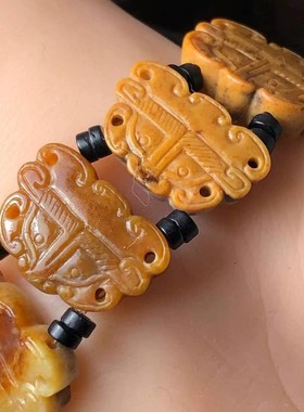 手牌真皮新疆和田玉籽料