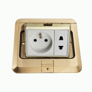 欧式地面插座不锈钢弹起式地板插座一位高端型跨境外贸出口地插座