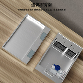 超薄纯平隐形不锈钢防水净水器带开关地插座嵌入式 大理石地板插座