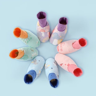 宝宝睡袋脚套婴儿睡觉袜春秋冬季护脚儿童纯棉鞋加厚保暖防风防掉