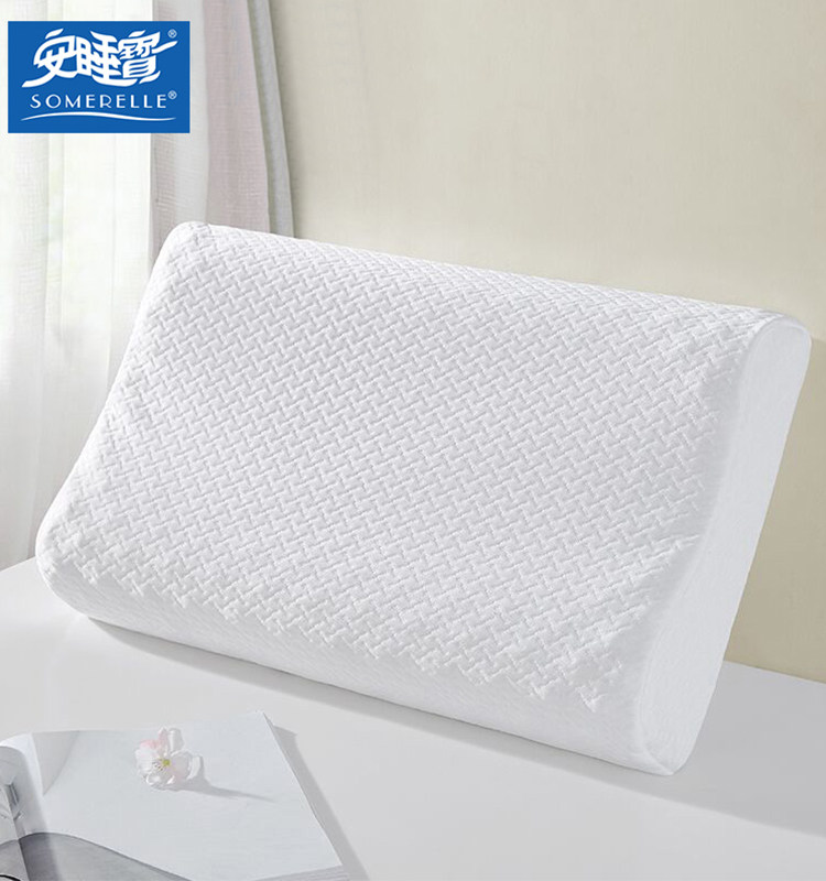 安睡宝商场同款护助睡眠泰国天然针织按摩透气成人乳胶枕颈椎枕