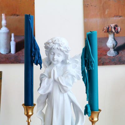 手作枝型长杆蜡烛家用餐桌装饰