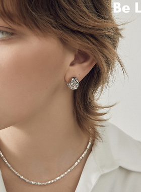 Be late 肌理感小众时髦陨石造型耳环冷淡风个性耳饰