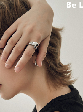 Be late 经典简约个性百搭叠戴戒指 时髦光面ins风开口戒女
