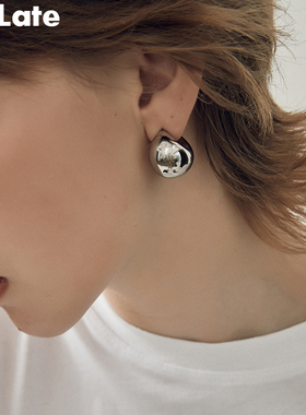 Be late 欧美时髦ins半圆C型耳环个性小众设计感耳饰耳圈