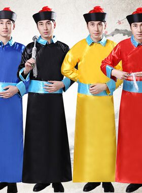 清朝太监服装古装公公服装男宫廷表演服大臣服装僵尸服装演出包邮