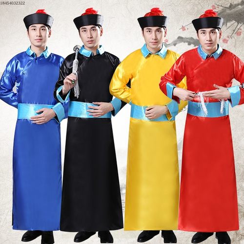 清朝太监服装古装公公服装男宫廷表演服大臣服装僵尸服装演出包邮