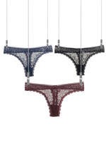 Pure sensual underwear for women: Low-waisted, hot, transparent lace, comfortable, breathable, quick-drying, pure cotton thong for women thumbnail 7