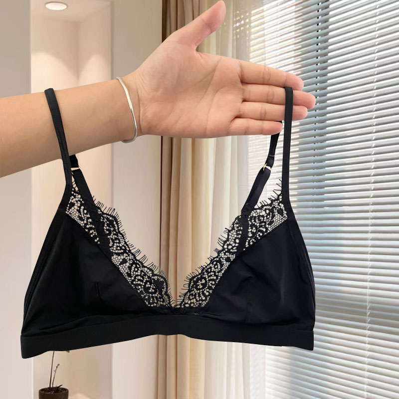 性感无钢圈锦纶无痕睫毛蕾丝