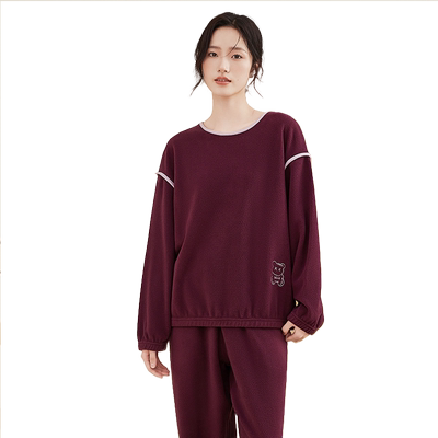 顶瓜瓜女士摇粒绒加厚睡衣