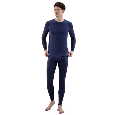 顶瓜瓜长袖男士加厚羊毛保暖内衣