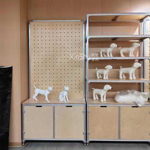 海洋板产品展示架型材货架样品陈列架鞋店鞋子货柜组合多层置物架