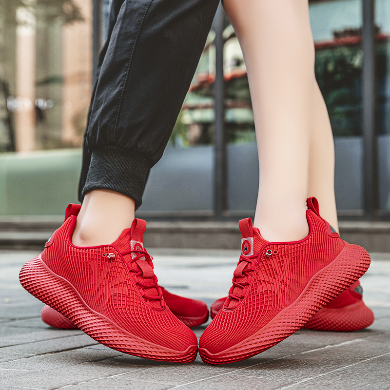 3D打印本命年马年红色网面鞋潮鞋