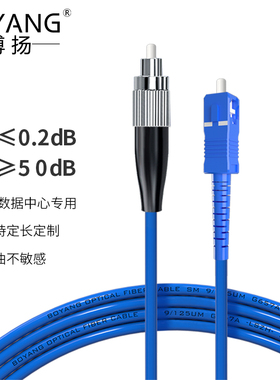 博扬（BOYANG）BY-K45311S 电信级铠装光纤跳线fc-sc 45米单模单