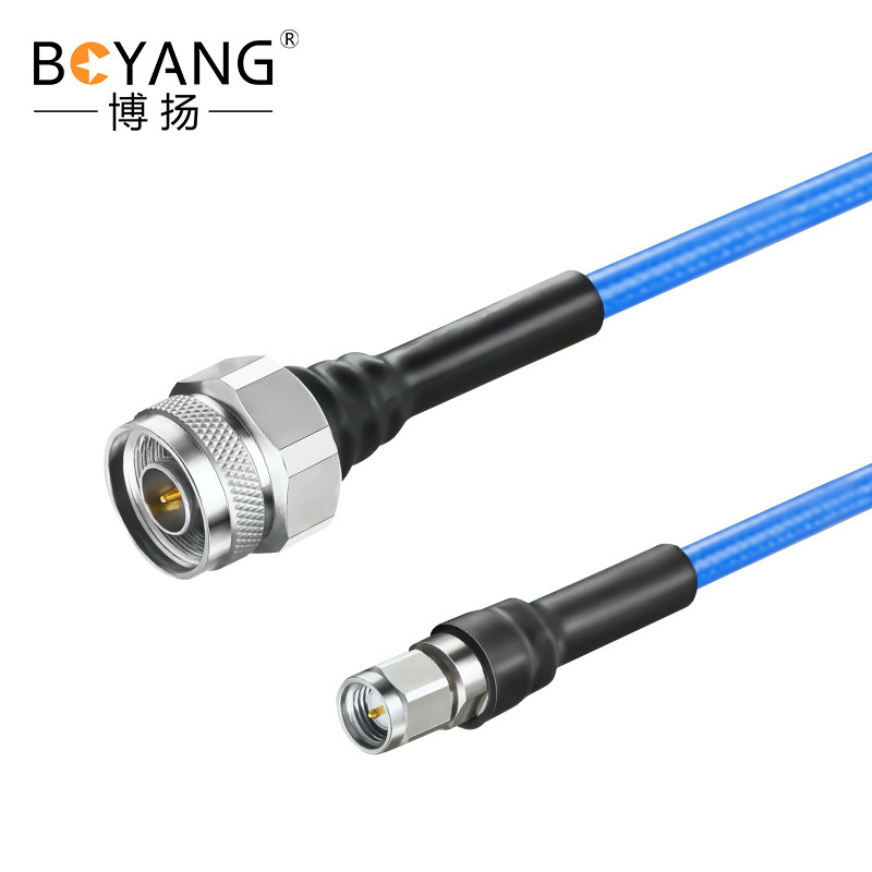 博扬 N-SMA公18G稳幅稳相射频线50欧 1米 微波同轴电缆组件高频