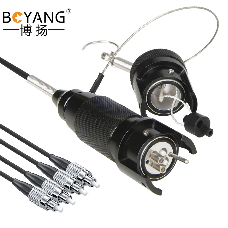 博扬（BOYANG）单模四芯室外野战光缆 铠装基站通信野外拉练抢修