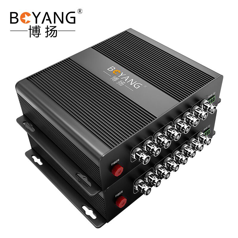 博扬非压缩全高清HD-SDI视频光端机4路视频+RS485双向数据BY-4HSR