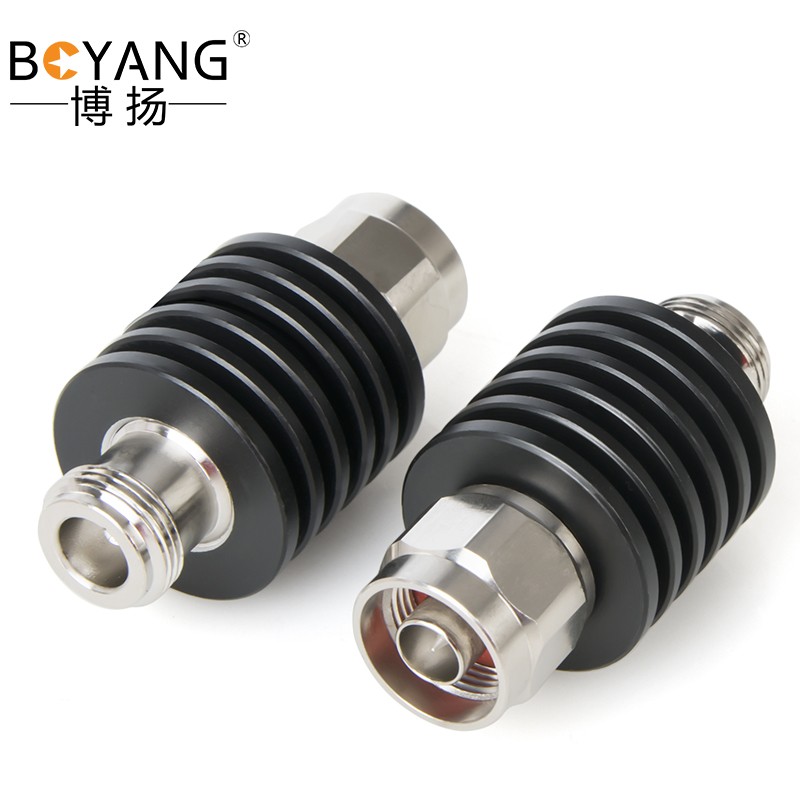 博扬 N型射频衰减器 同轴衰减器5W 10dB 0-4GHzN-JK公转母头固定