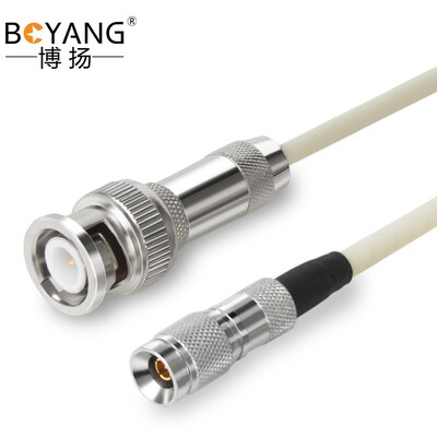 博扬 2M跳线BNC-CC4 2M兆E1接头成品跳线syv75-2-1同轴电缆DDF3米