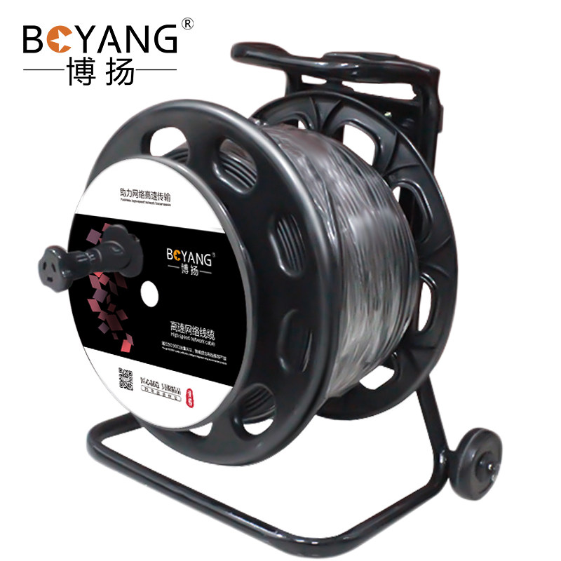 博扬（BOYANG）单模四芯车壁式TPU室外野战光缆铠装防水基站通信