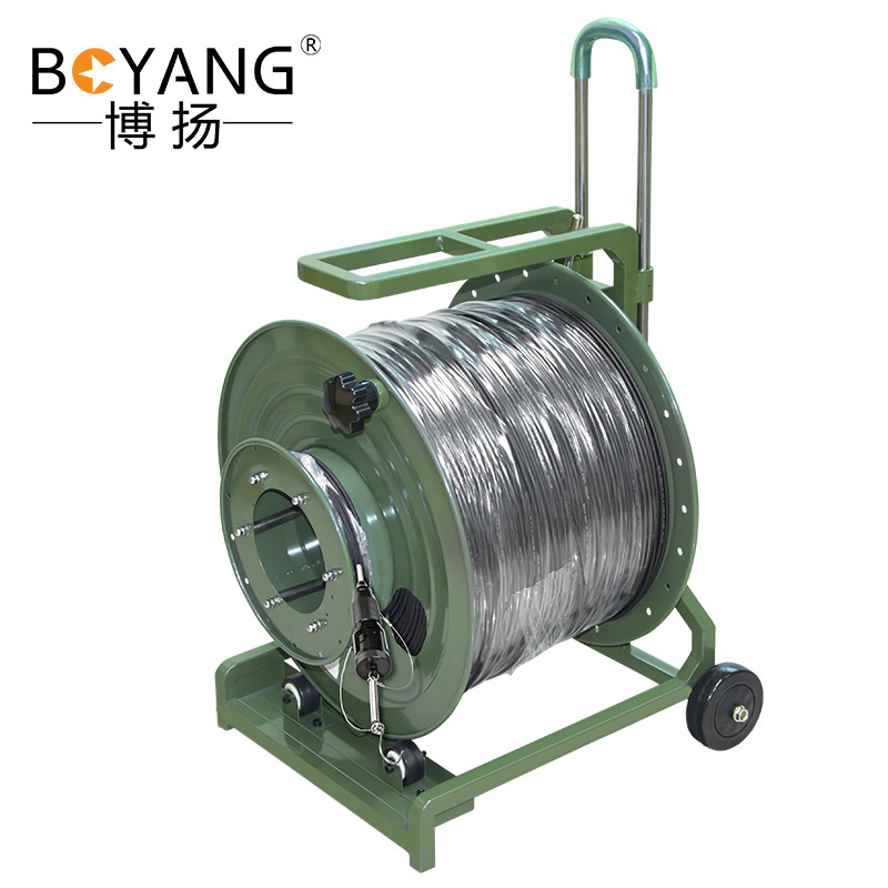 博扬 单模双芯室外TPU野战光缆 铠装防水基站通信野外拉练抢修10