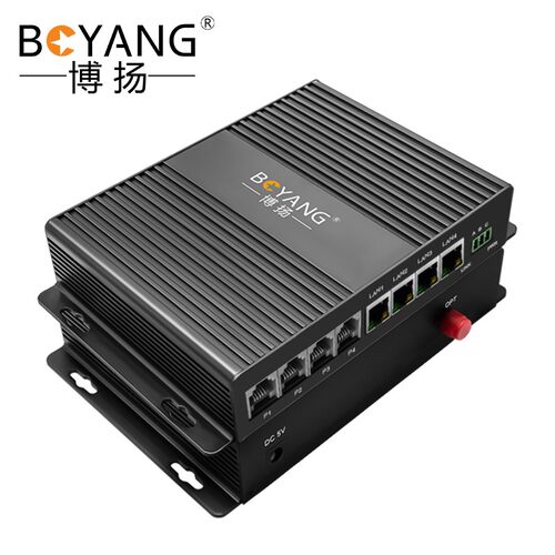 博扬 电话光端机4路电话+4路百兆网络 4路对讲语音+4路物BY-4P4EV