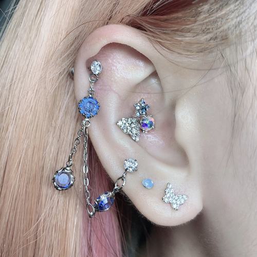 cctattoo猪弟家韩国海蓝色浅蓝色
