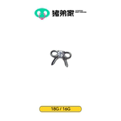 16G 18G 蝴蝶结 CC猪弟家 钛合金内螺纹饰品 耳钉耳骨钉防过敏