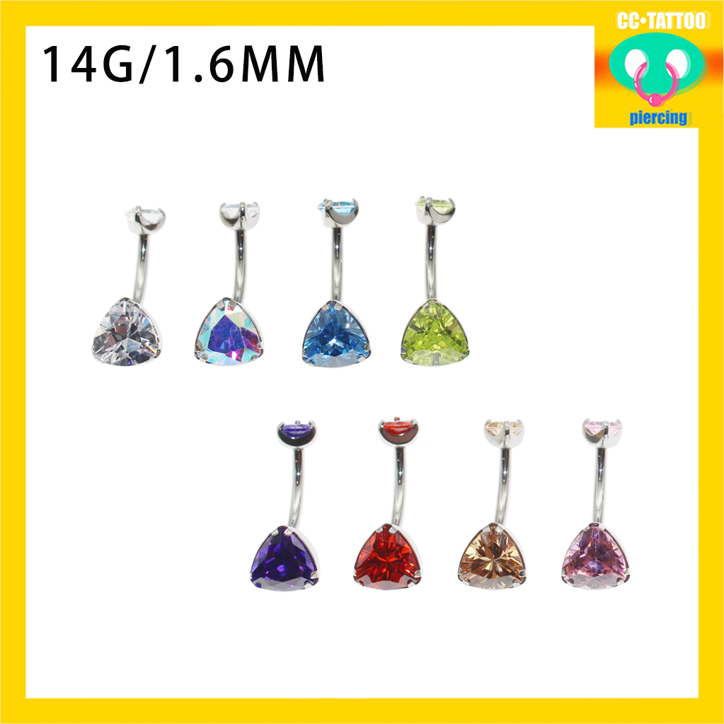 CC猪弟/14G肥三角钛合金肚脐钉