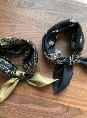 MHL女孩 经典佩里斯印花真丝小方巾 fudge风格小配饰