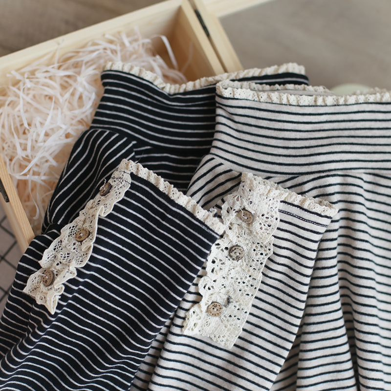 长袖森系棉料女打底衫