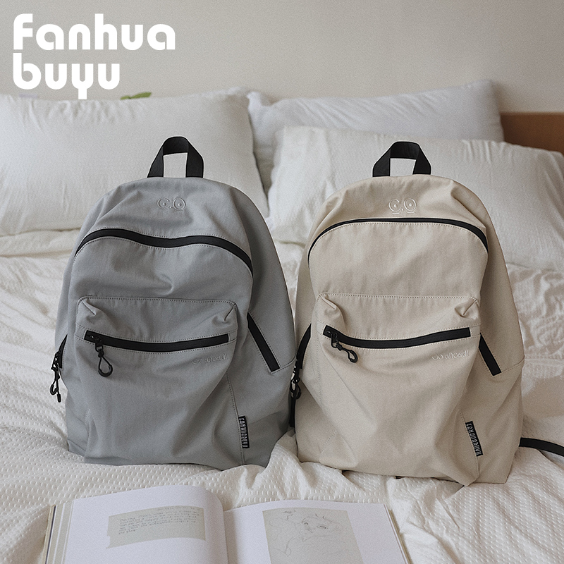 梵花不语学生书包休闲双肩包