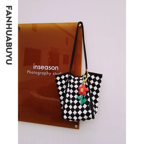 Шахматы, универсальная сумка на одно плечо, портативный тканевый мешок для школьников