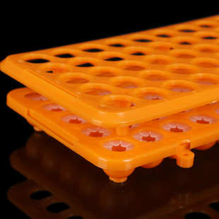 5-15ml多功能离心管架带硅胶垫50孔采血管离心管塑料试管架子18mm