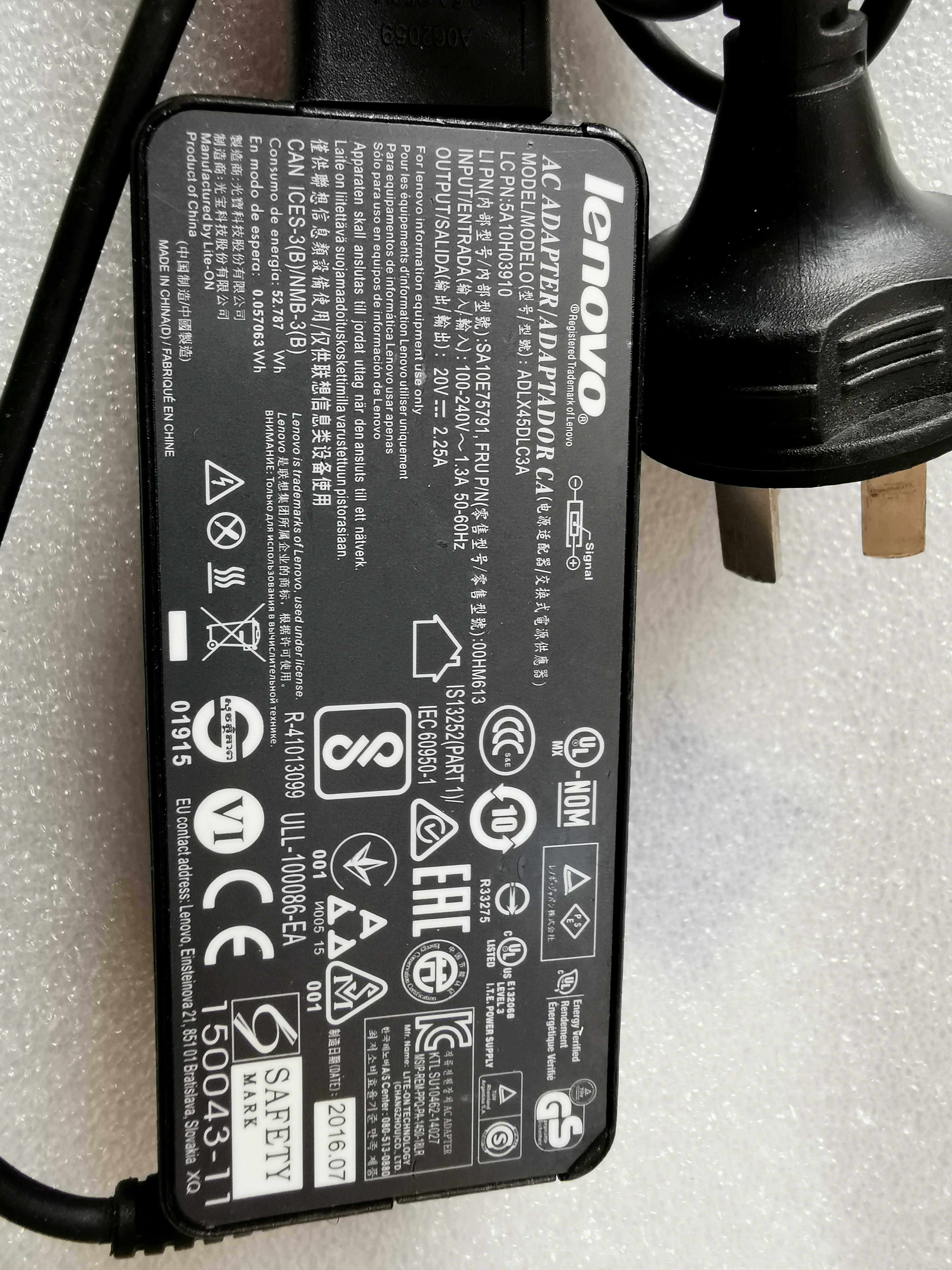 联想原装Thinkpad X270 X240 X250 X260 X230s 电源 笔记本适配器