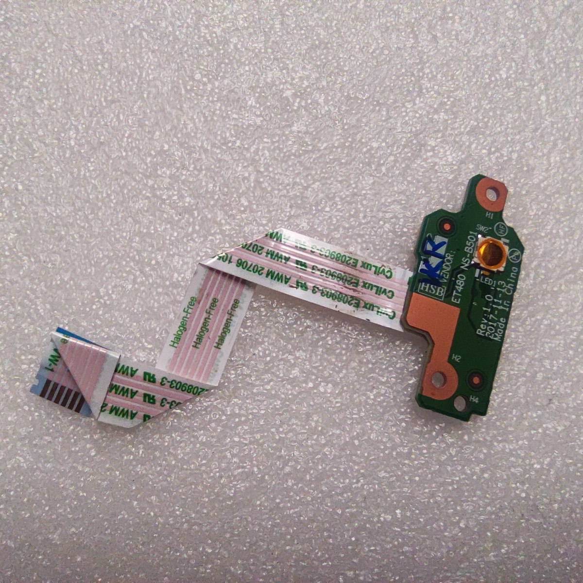 联想Tinkpad笔记本  T480 开关板 开机小板 电源开关 NS-B501