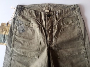 RRL 咔叽复古水洗油污泼漆做旧休闲裤  美国高端复古DOUBLE RL