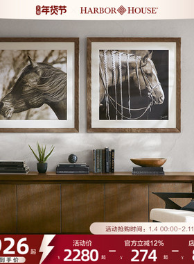 HarborHouse2025新品墙面现代骏马装饰画壁画玄关画Roper