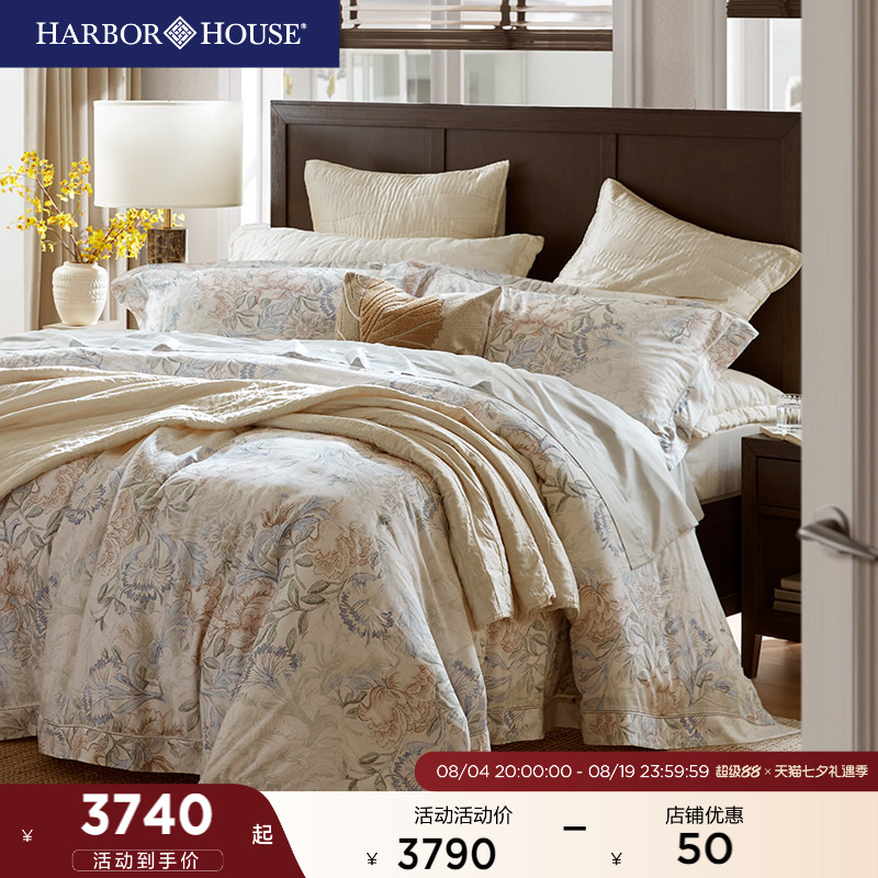 【商场同款】HarborHouse80S莱赛尔兰精天丝印花四件套床品Venus