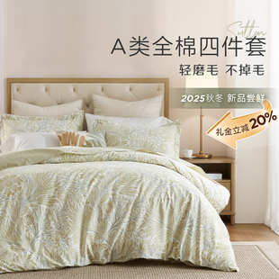 【U先试用官专享】HarborHouse2025新品全棉磨毛床单四件套Sutton