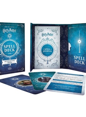 进口原版 瑞雅进口 Harry Potter Spell Deck and Interactive Book of Magic 哈利波特 咒语和互动书 英文版 进口英语原版书籍