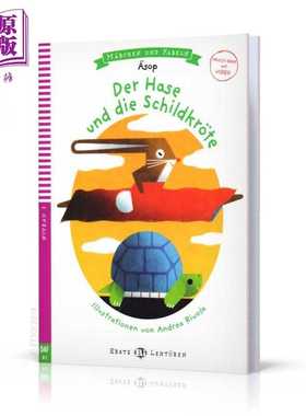 进口原版 *Erste ELI Lektüren 系列 Der Hase und die Schildkr?te 兔子和乌龟 含音频 德文原版 德语分级阅读读   ELI Publishi