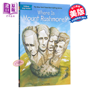 进口原版 拉莫尔山在哪里？英文原版 Where Is Mount Rushmore?   Grosset & Dunlap