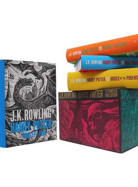 进口原版 哈利波特 英文原版 豪华精装收藏版 Harry Potter the Philosopher's Stone 1-7套装全集全套盒装2 3 4 5 6 正版原著