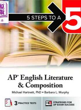 进口原版 *2025新版五步速成系列 AP考试英语文学与写作 5 Steps to a 5 AP English Literature and Composition    McGraw-Hill