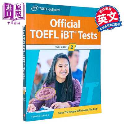 进口原版 *2024年新版官方托福iBT考试指南第二册 第4版 Official TOEFL iBT Tests Volume 2, Fourth Edition   McGraw-Hill