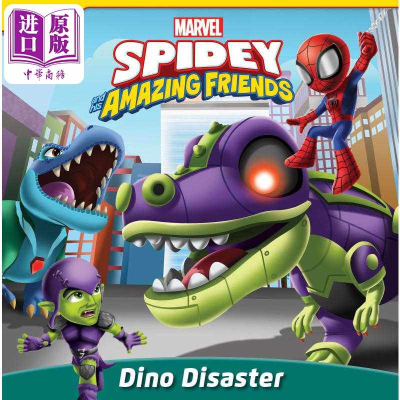 进口原版 *蜘蛛侠与朋友们 恐龙灾难 Marvel Sahaf Dino Disaster 英文原版 迪士尼系列 儿童绘本故事书 进口童书 3   Disney Pres