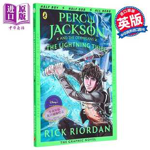 进口原版 *波西杰克逊1 珀西杰克逊和闪电窃贼 图画小说 Percy Jackson and the Lightning Thief 英文原版 Rick Ri   Puffin UK
